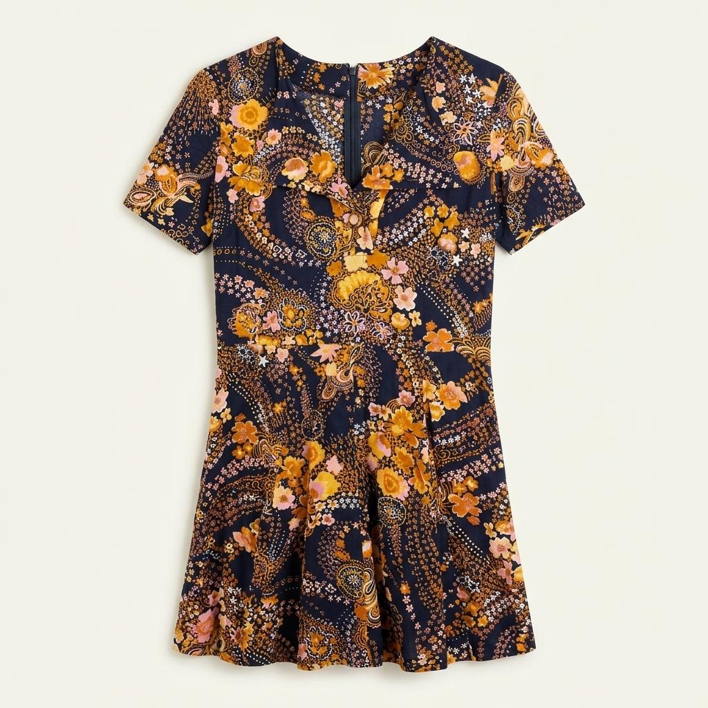 (89% 할인) TYCHEZ VINTAGE Flower pattern onepice 1