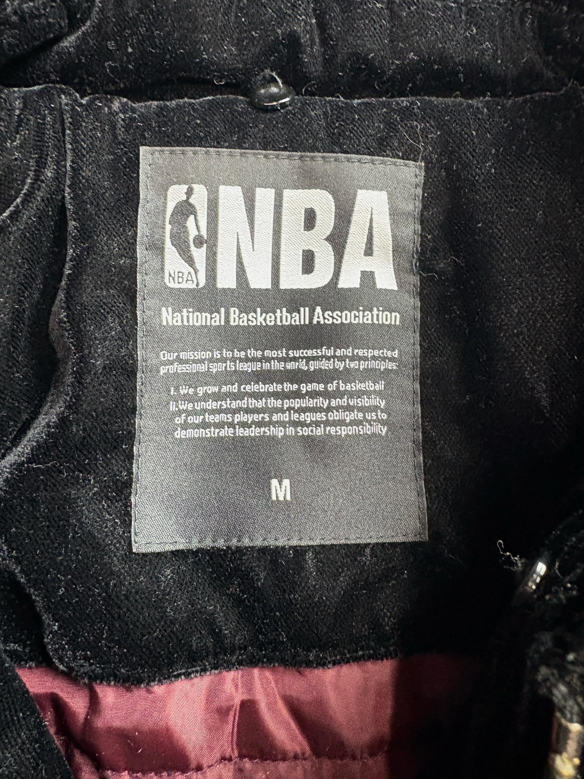 NBA 미네소타 팀울브스 울 벨벳 바시티 자켓 3084 4