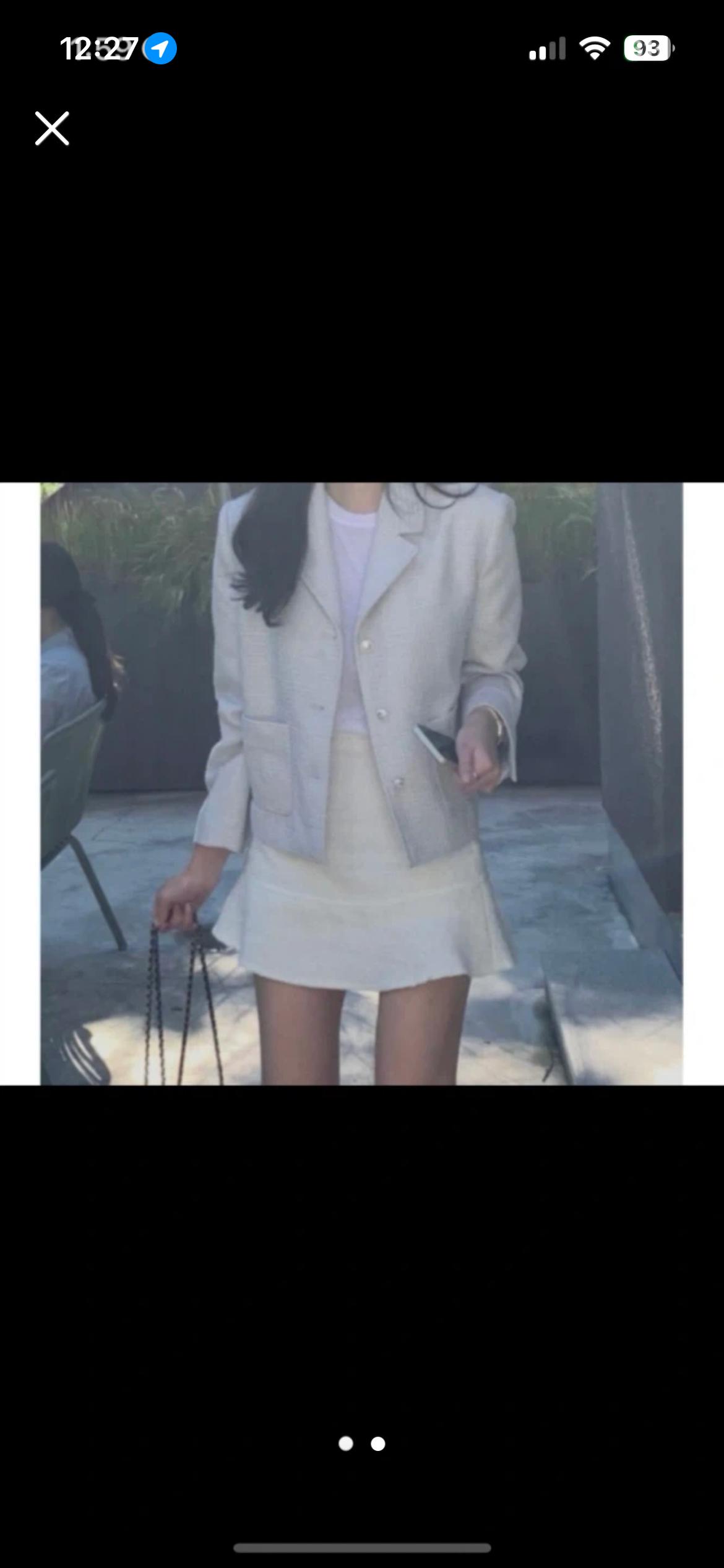 웨어웨더 트위드자켓 새상품 그레이시블루 2