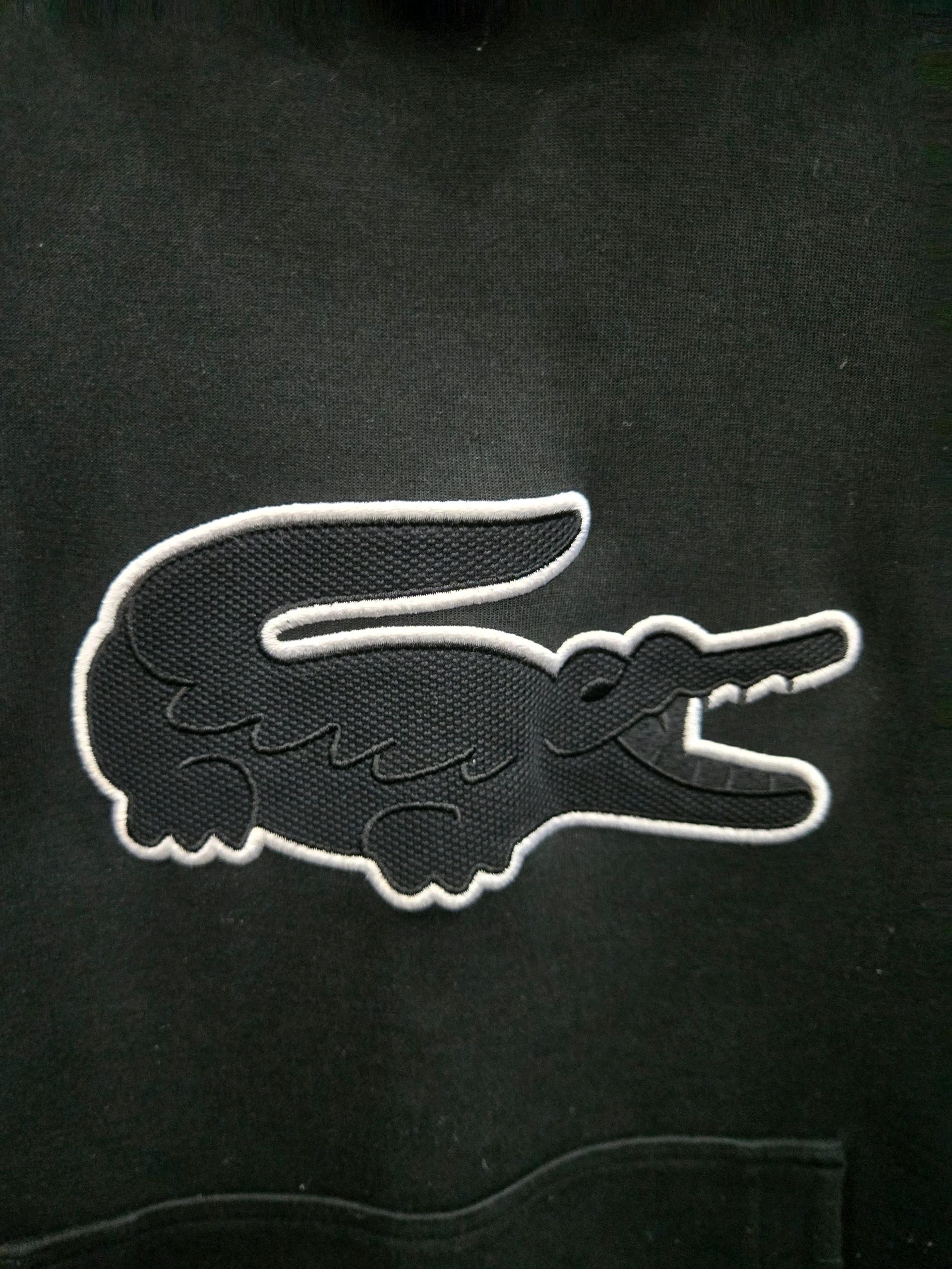 FR 3 , US S사이즈)) LACOSTE 라코스테 올블랙 후드티셔츠 !  3