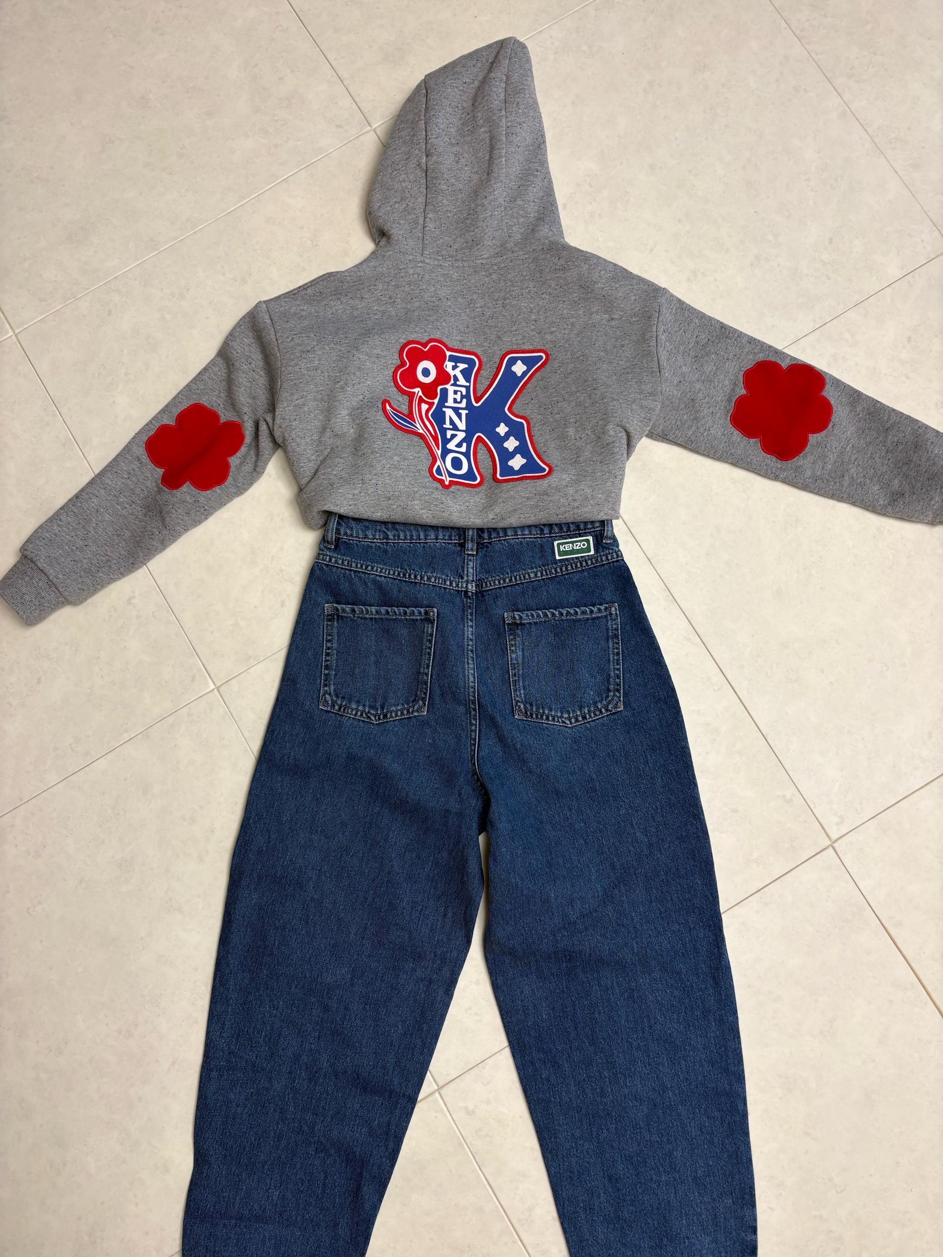 KENZO 켄조 키즈 후드티 12A/150 회색 8