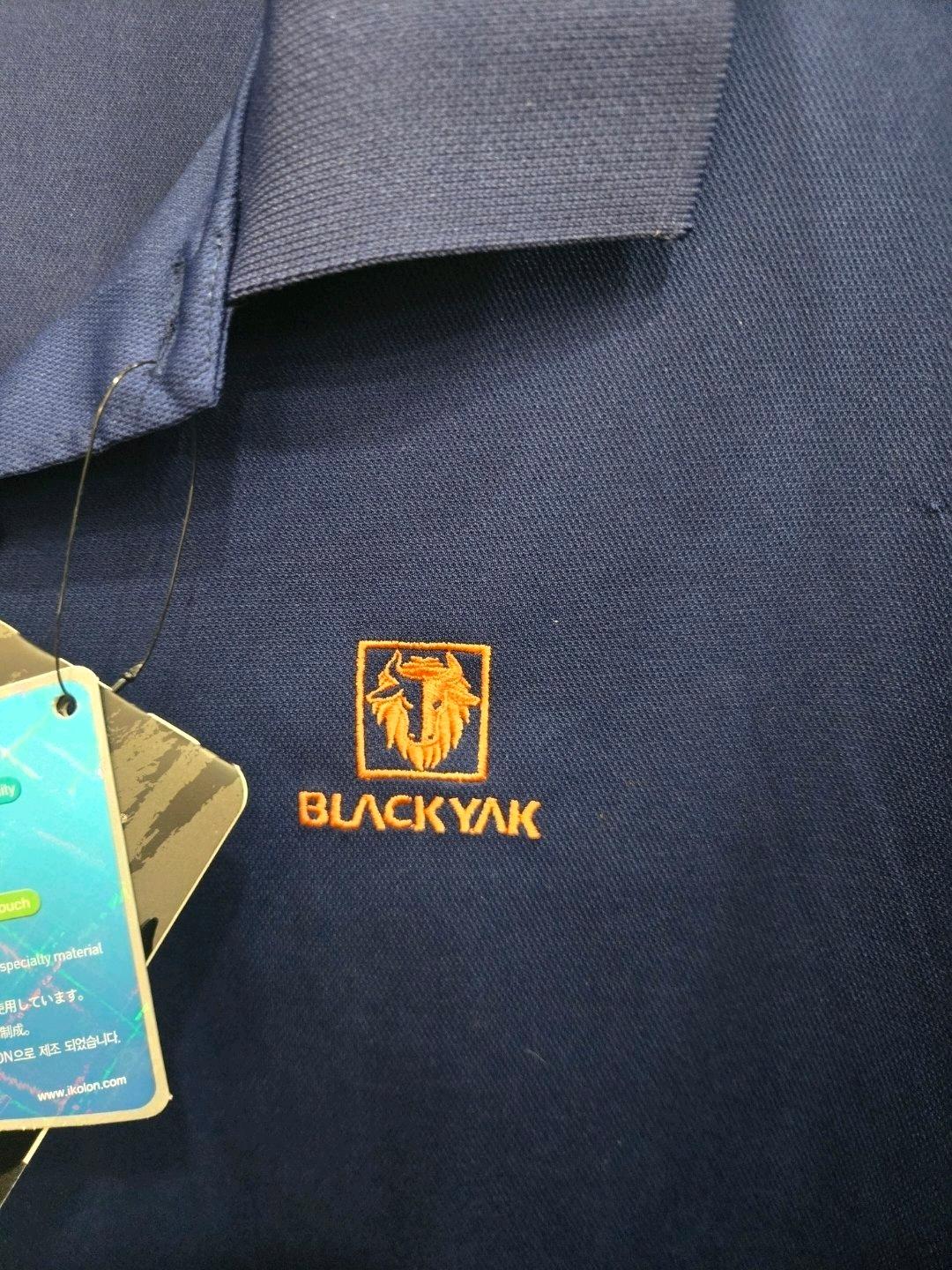 100,L,택있는 새상품)) BLACK YAK 블랙야크 카라 반팔티셔츠! 정가89000 3