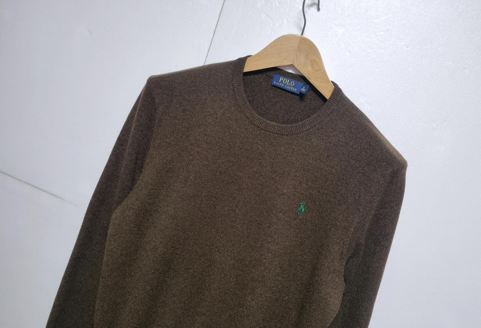  남성 폴로 POLO 울 WOOL 모 긴팔 니트 스웨터 브라운 갈색 3