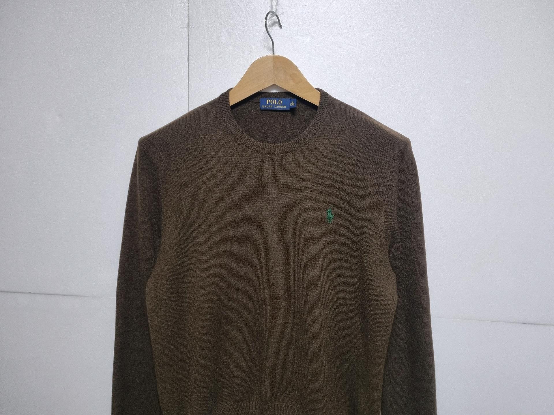  남성 폴로 POLO 울 WOOL 모 긴팔 니트 스웨터 브라운 갈색 4