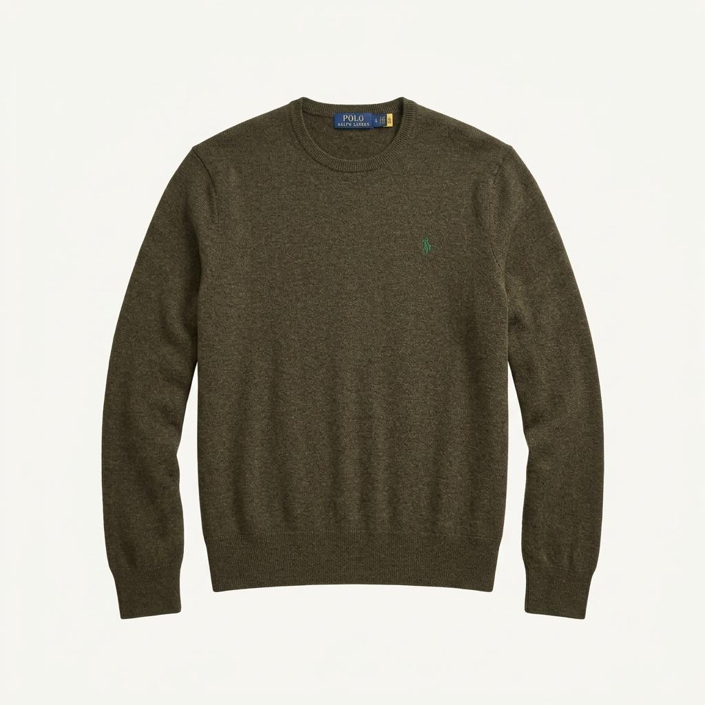  남성 폴로 POLO 울 WOOL 모 긴팔 니트 스웨터 브라운 갈색 1