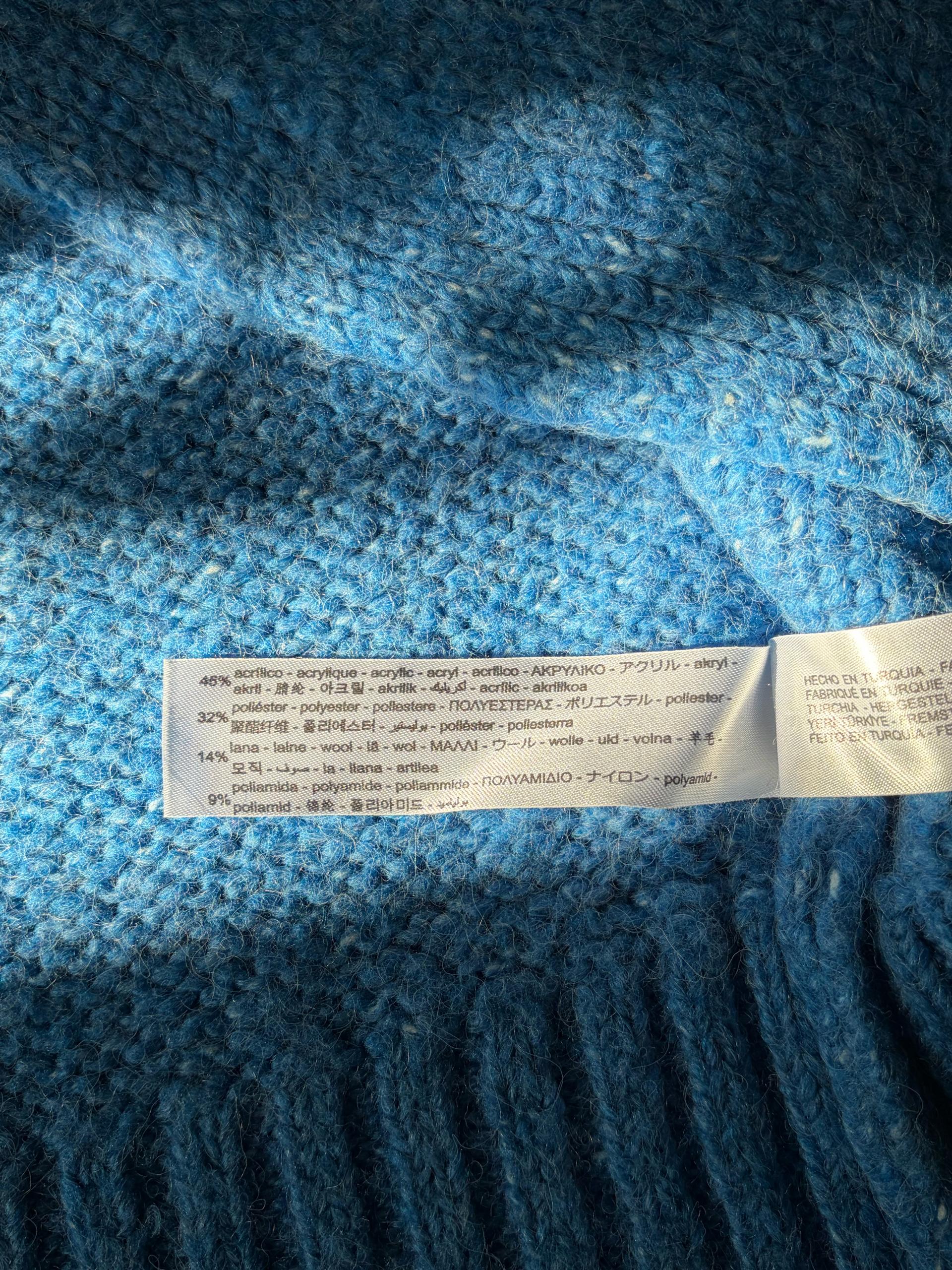 ZARA 블루 니트 가디건 M 5