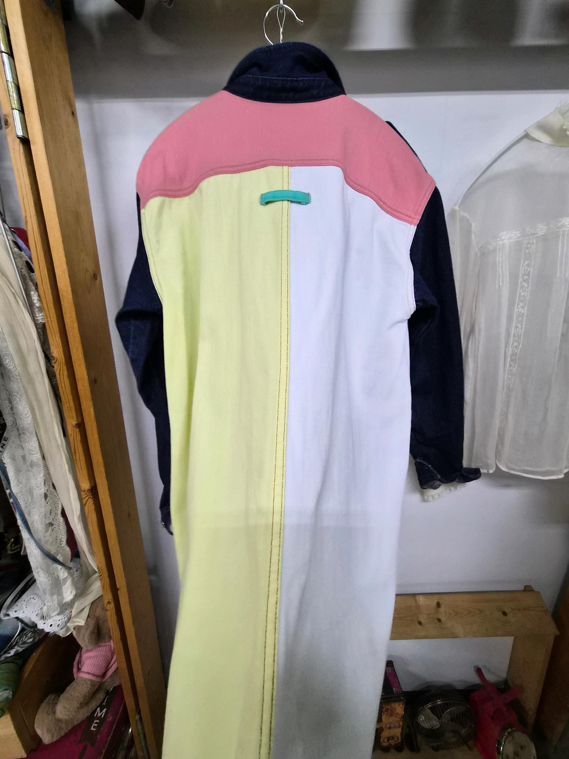 마쥬 컬러블록 데님 원피스 5