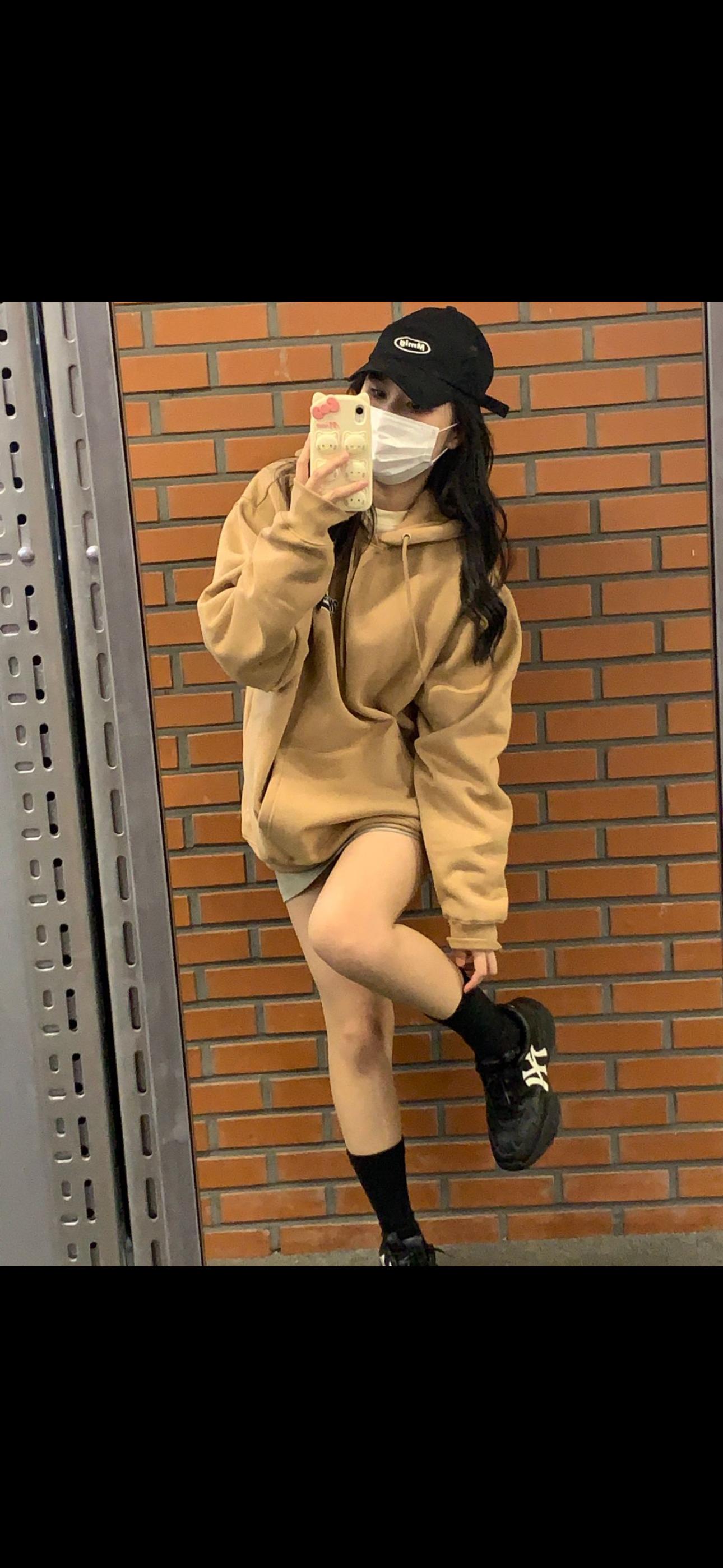 마하그리드 후드티 L 베이지 8