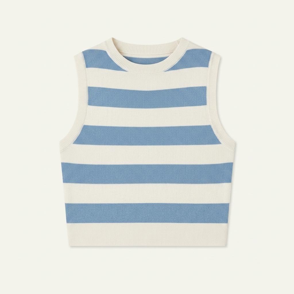 ZARA 스트라이프 니트 베스트 S
