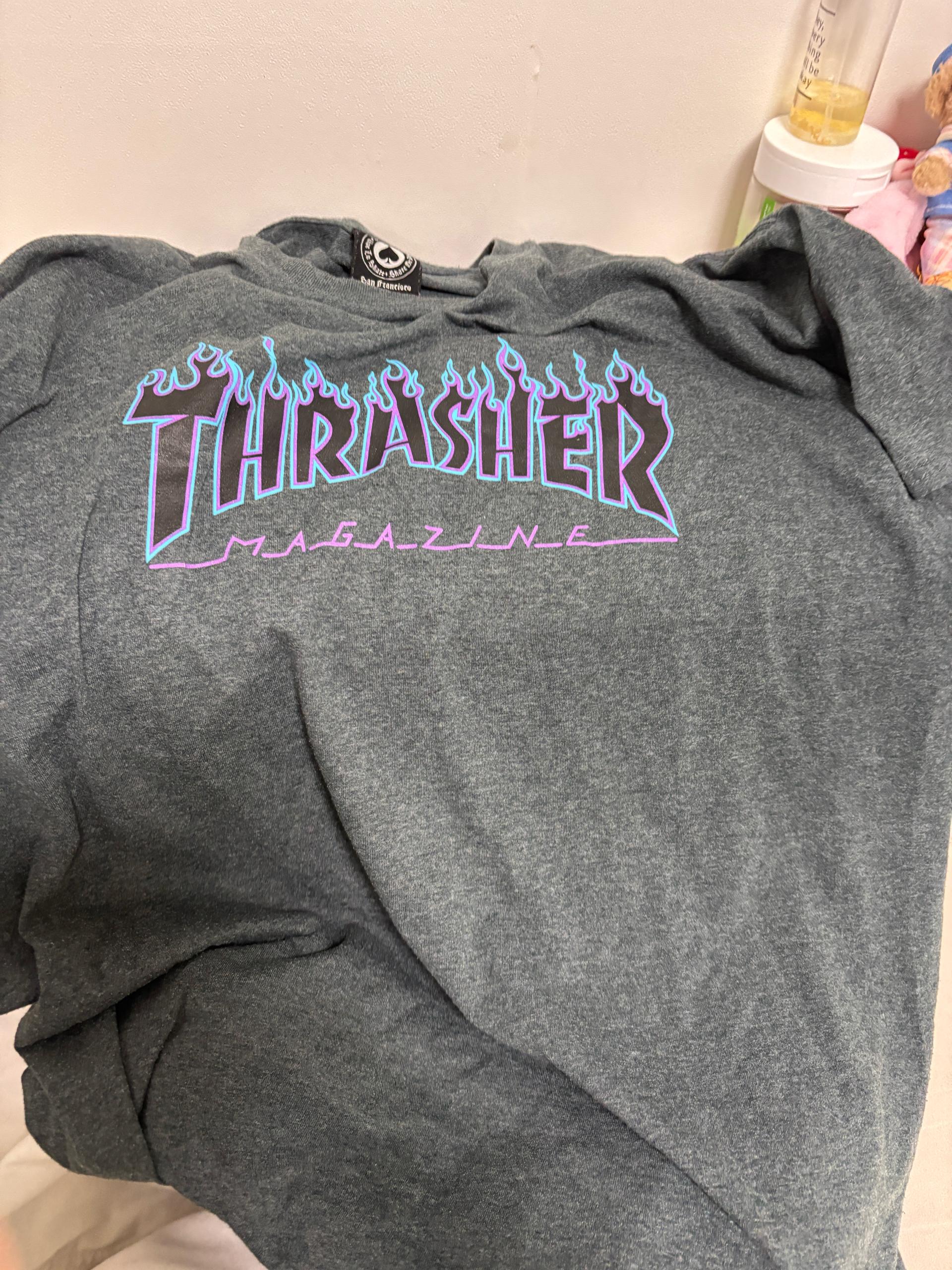 THRASHER 트래셔 불꽃 로고 반팔 티셔츠 XL 3