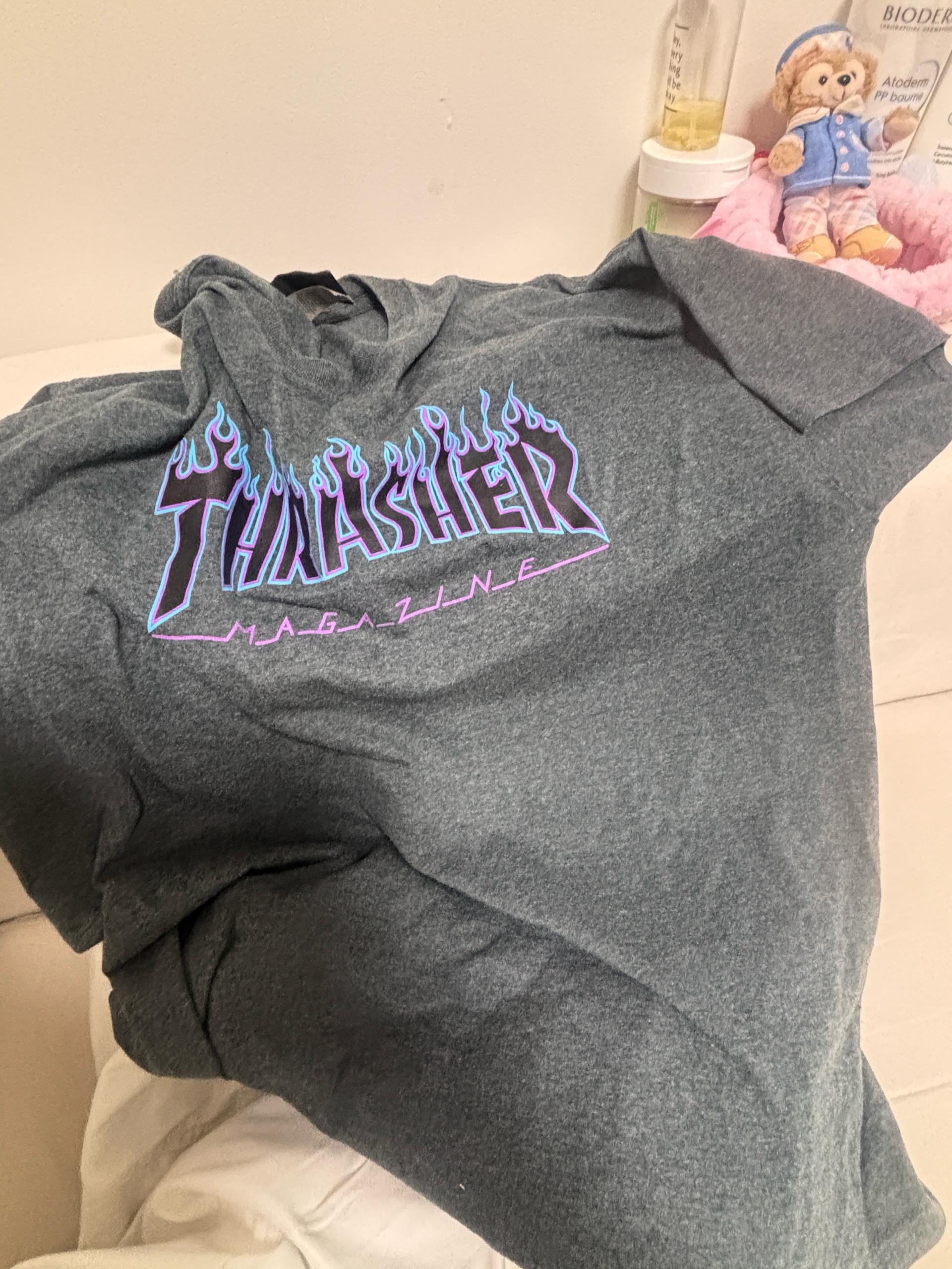 THRASHER 트래셔 불꽃 로고 반팔 티셔츠 XL 2