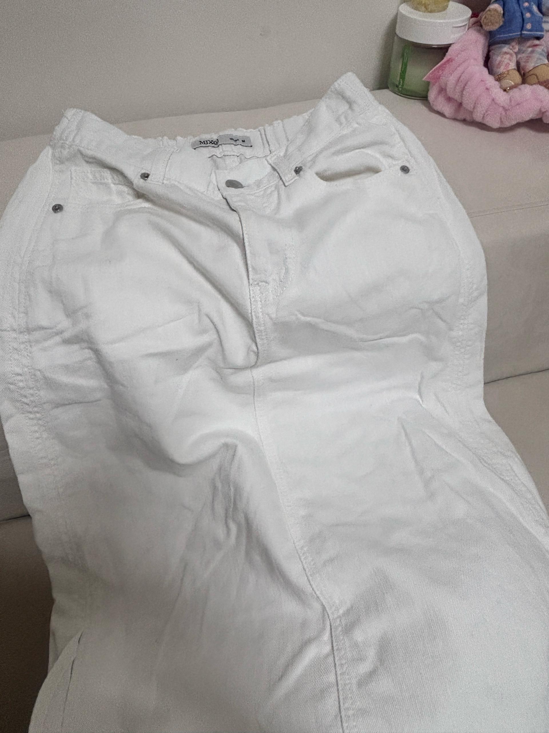 MIXXO 흰색 롱 스커트 M 2