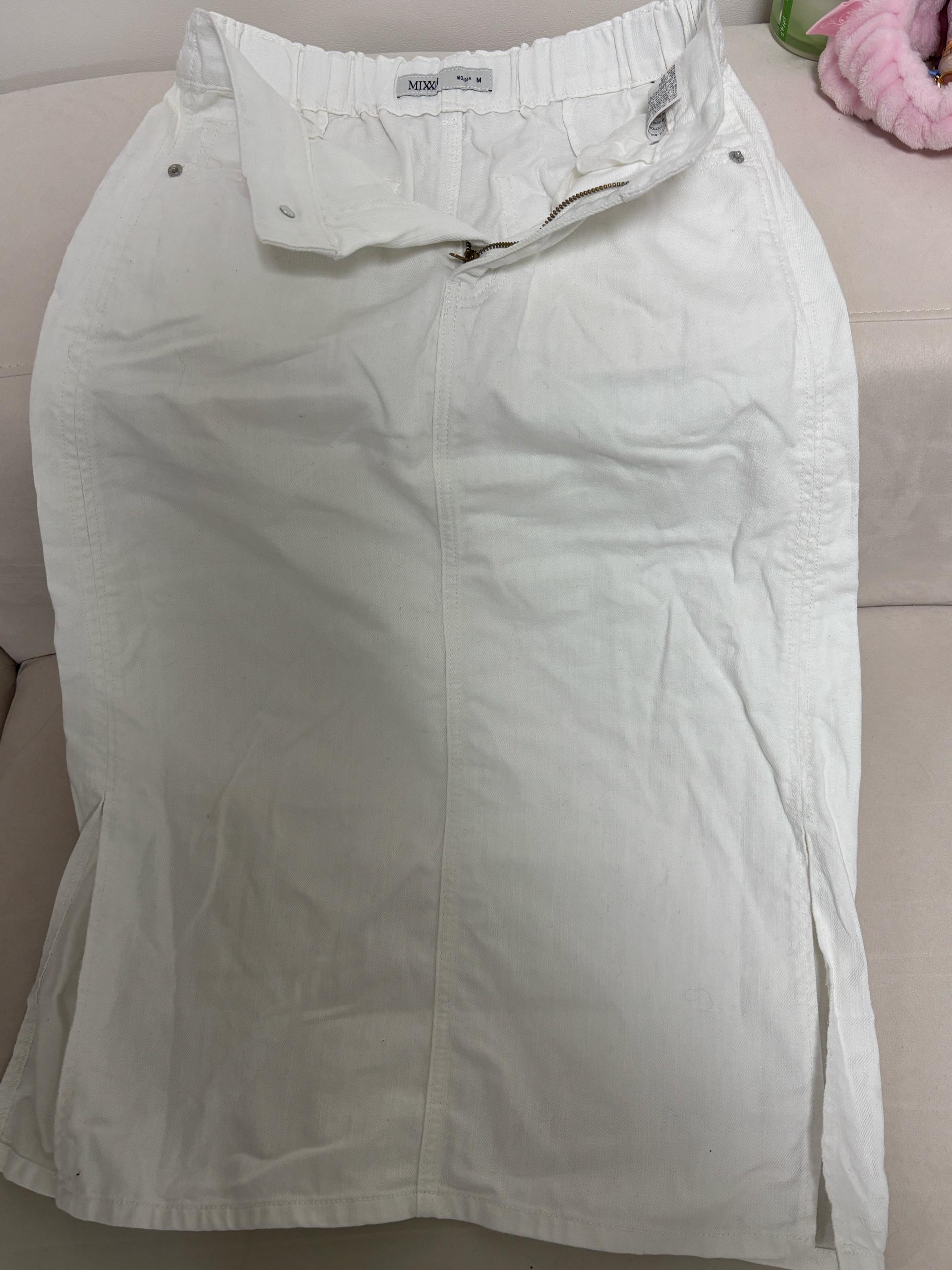MIXXO 흰색 롱 스커트 M 3