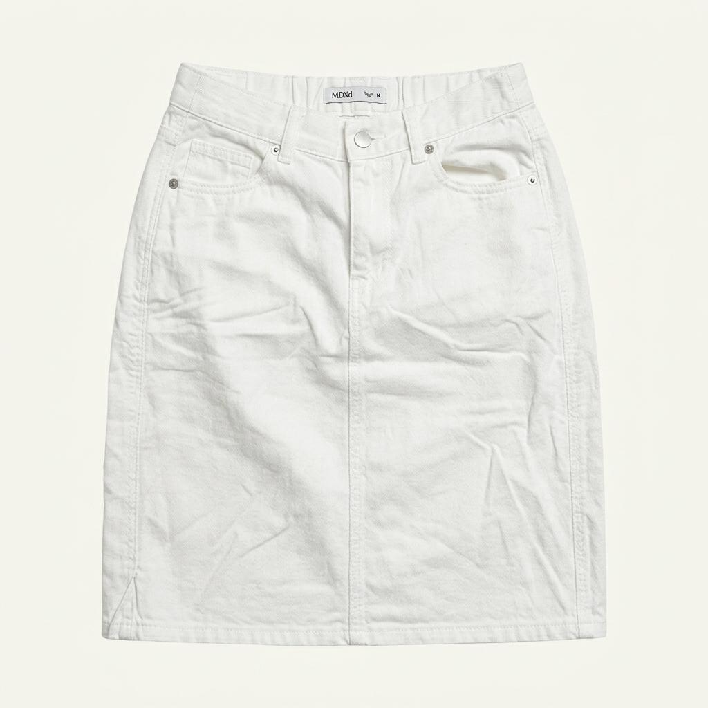 MIXXO 흰색 롱 스커트 M 1