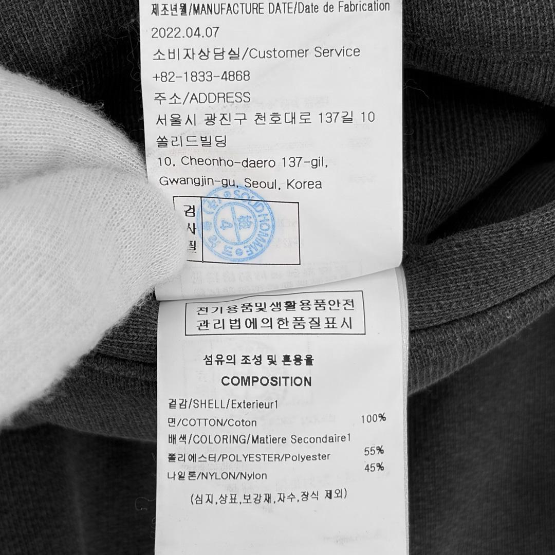 [5% 할인] [48] 솔리드옴므 남성 피그먼트 가먼트다잉 워싱 조거 팬츠 다크 그레이 6