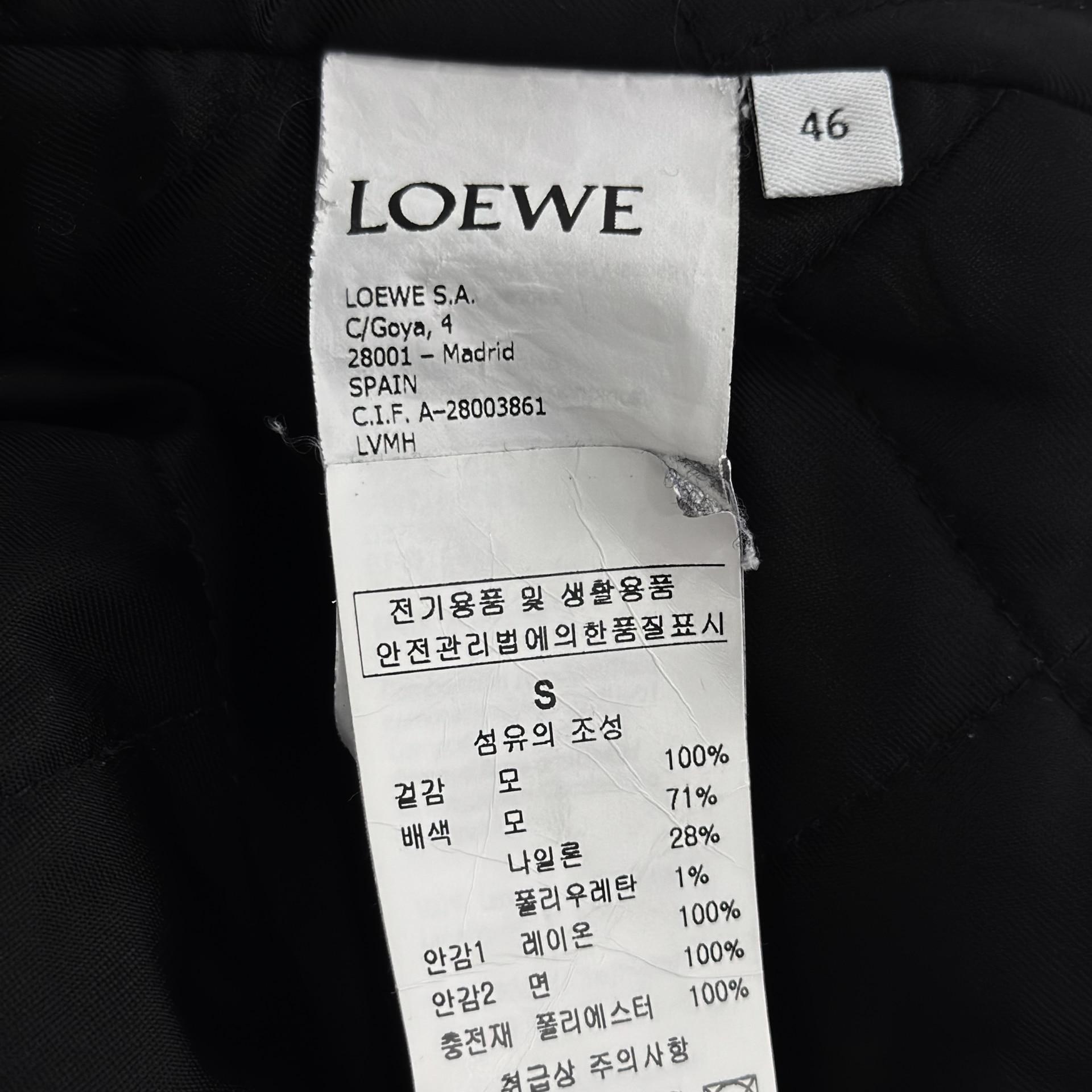 [5% 할인] [46] 로에베 남성 아나그램 울 봄버 마원 자켓 네이비 8