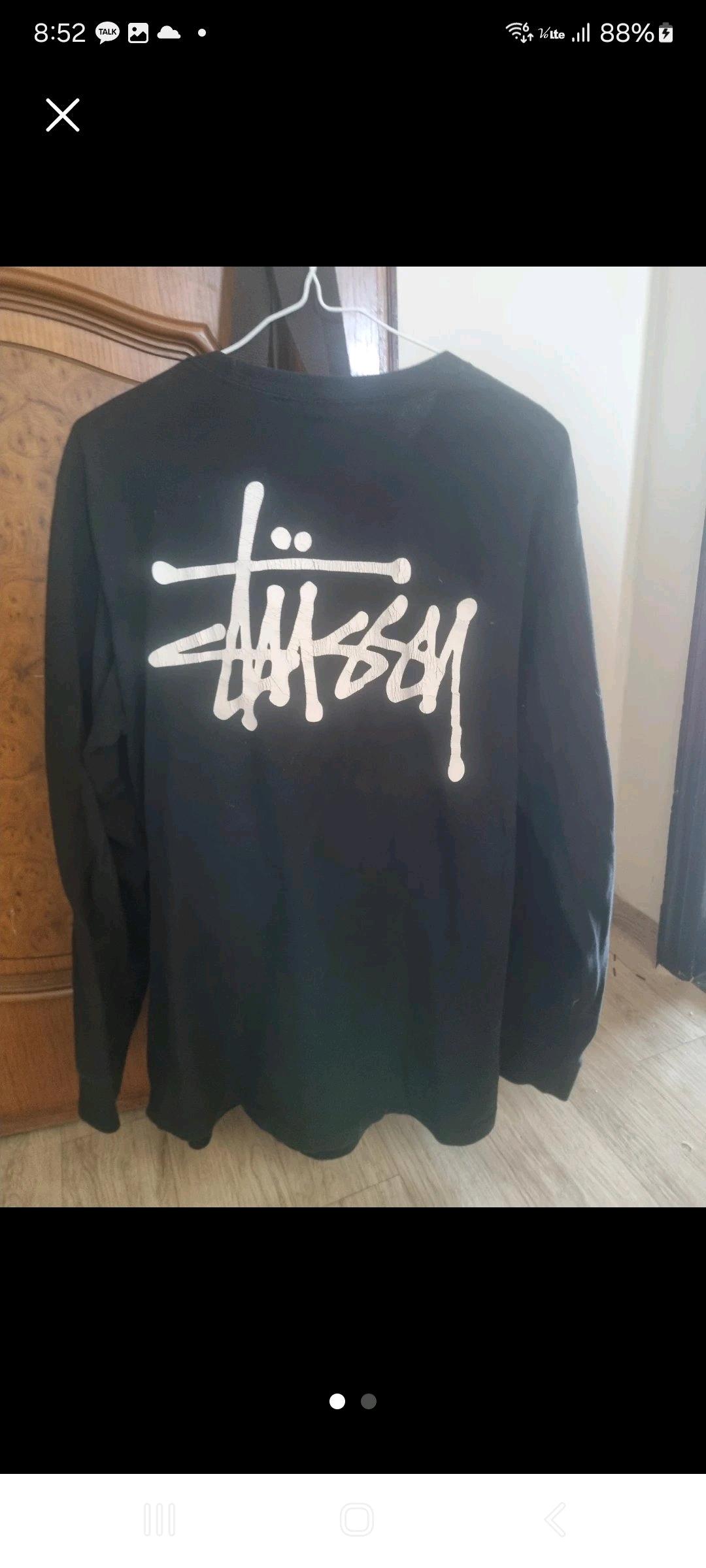 (70%할인) 스투시베이직 맨투맨 블랙.  L/XL 2