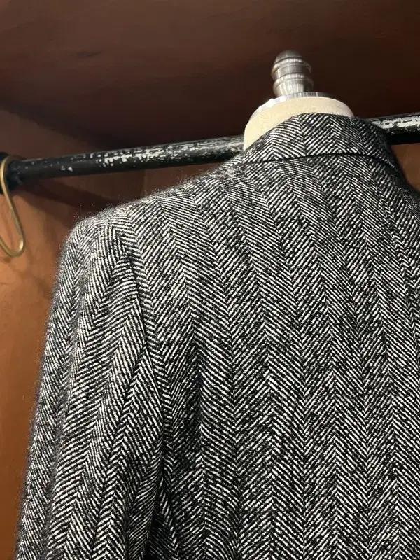던힐 헤링본 코트 100 9