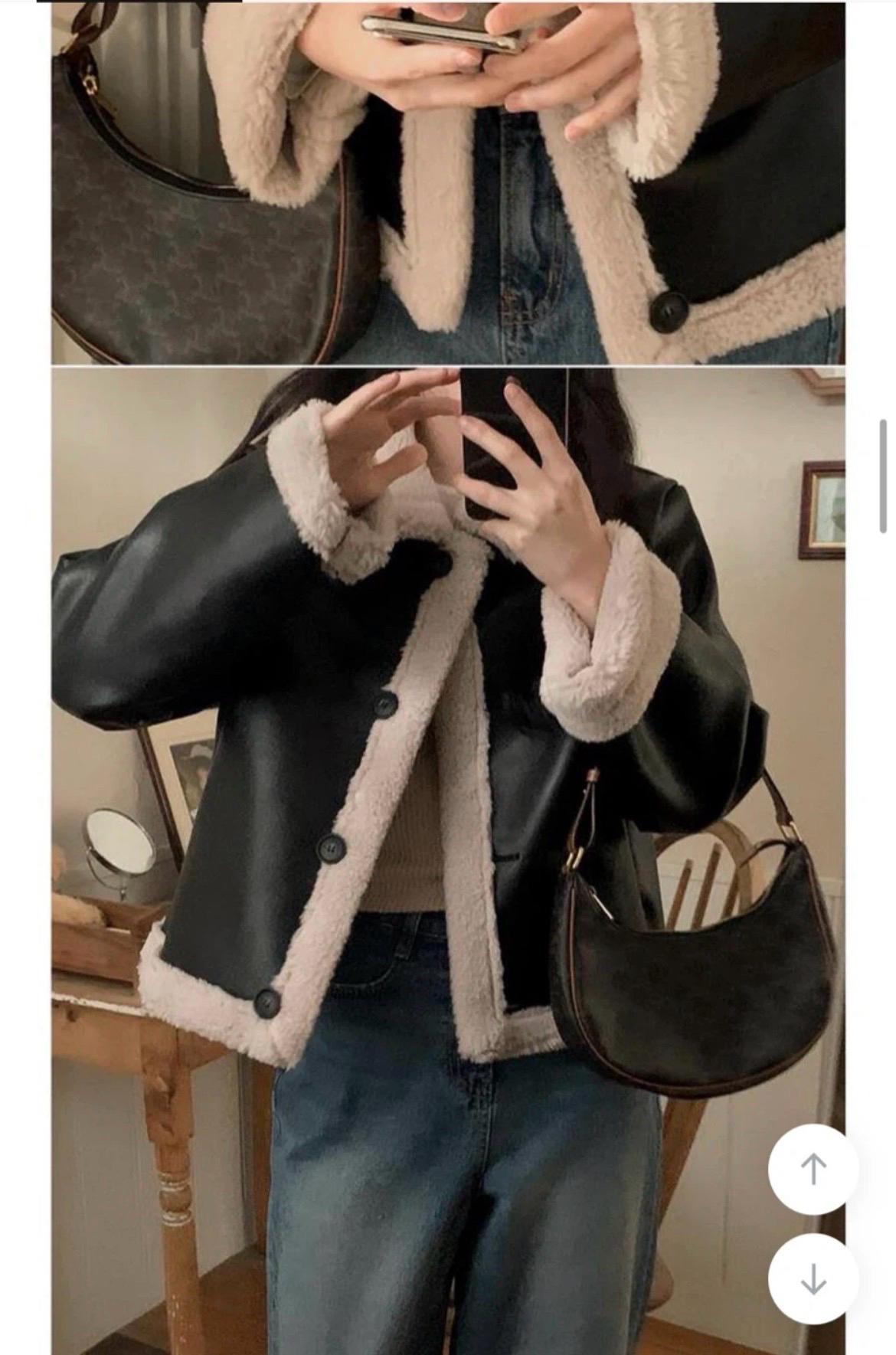 덤블 레더 무스탕 숏 자켓 3