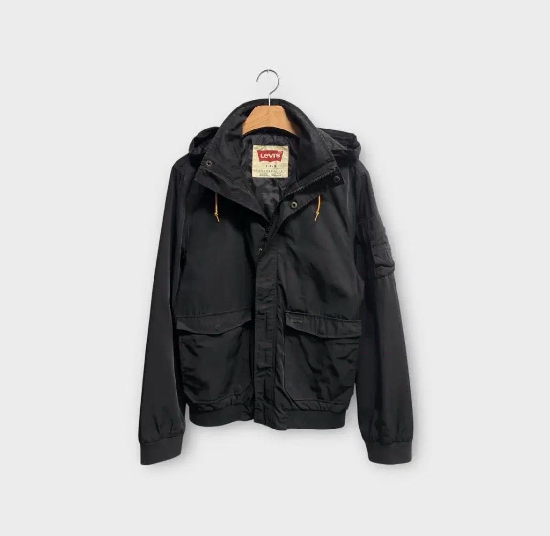 LEVI'S Black 후드 야상점퍼 90 4