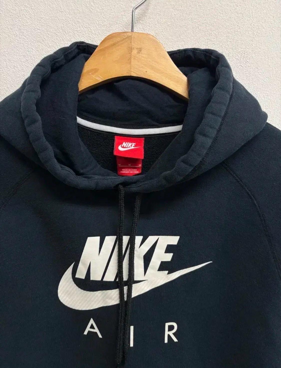 나이키 NIKE 에어 빅로고 블랙 후드티 M 5