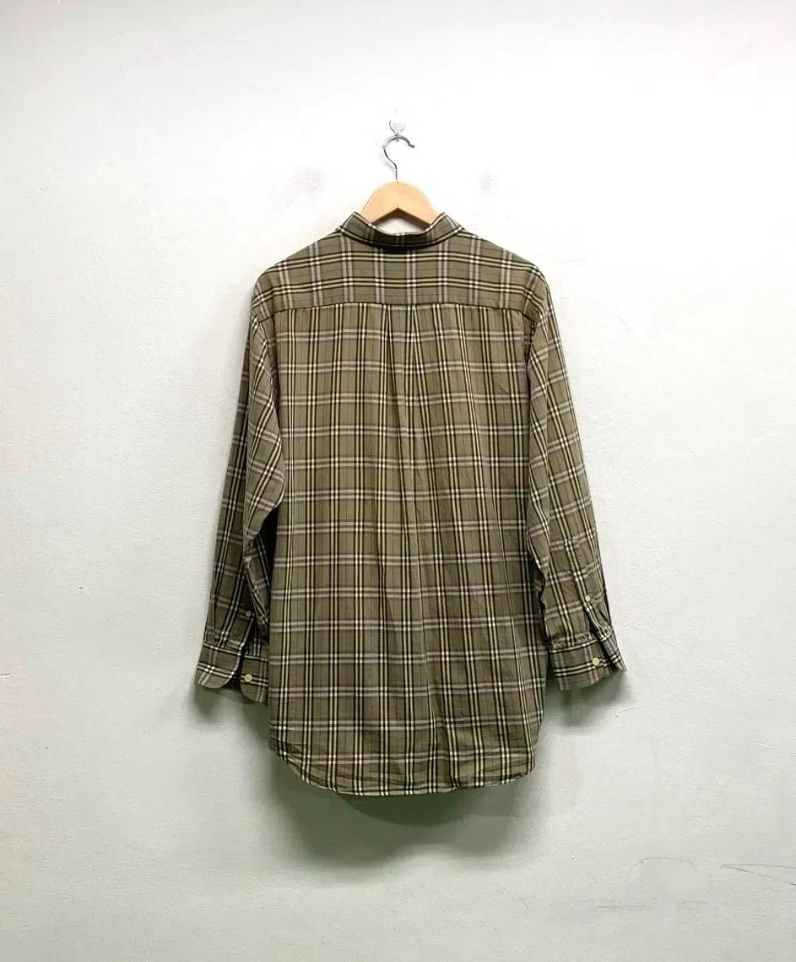 버버리 BURBERRY 올리브 체크 셔츠 남방 L-XL 4