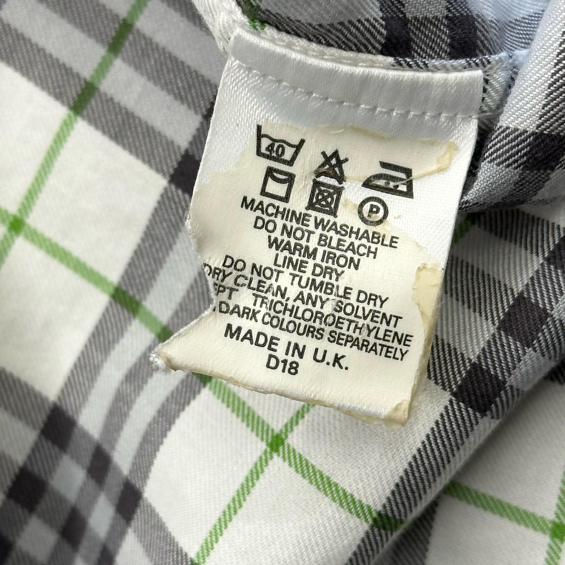 XL 버버리 그린로고 노바체크 반팔 셔츠 6