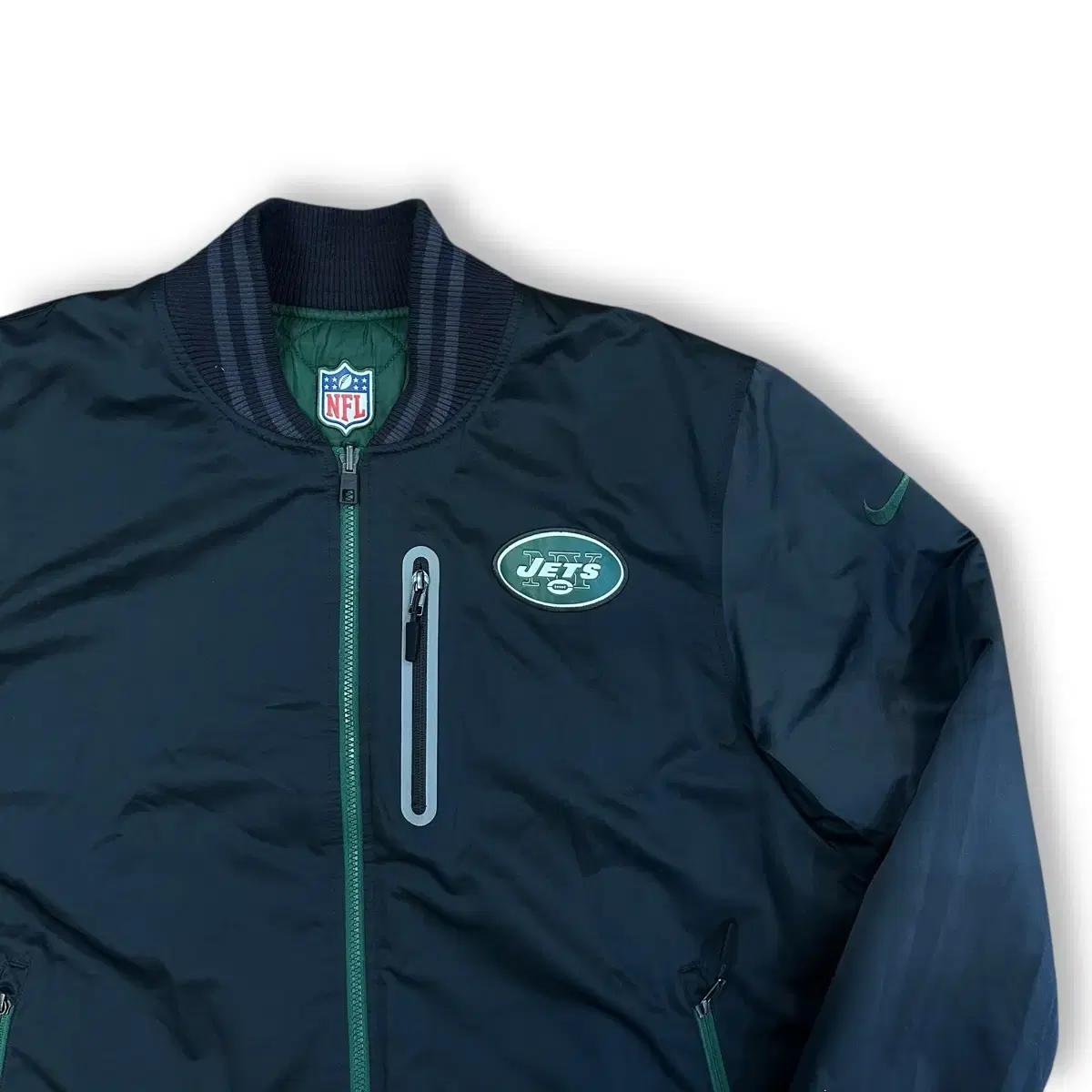 나이키 NFL Jets 퀼팅 봄버 자켓 그린(양면) 6