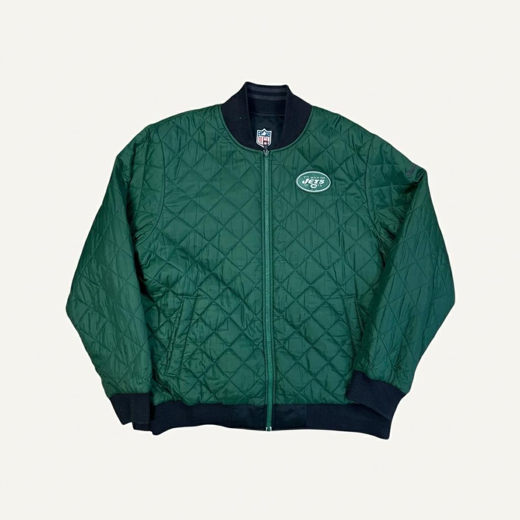나이키 NFL Jets 퀼팅 봄버 자켓 그린(양면) 1