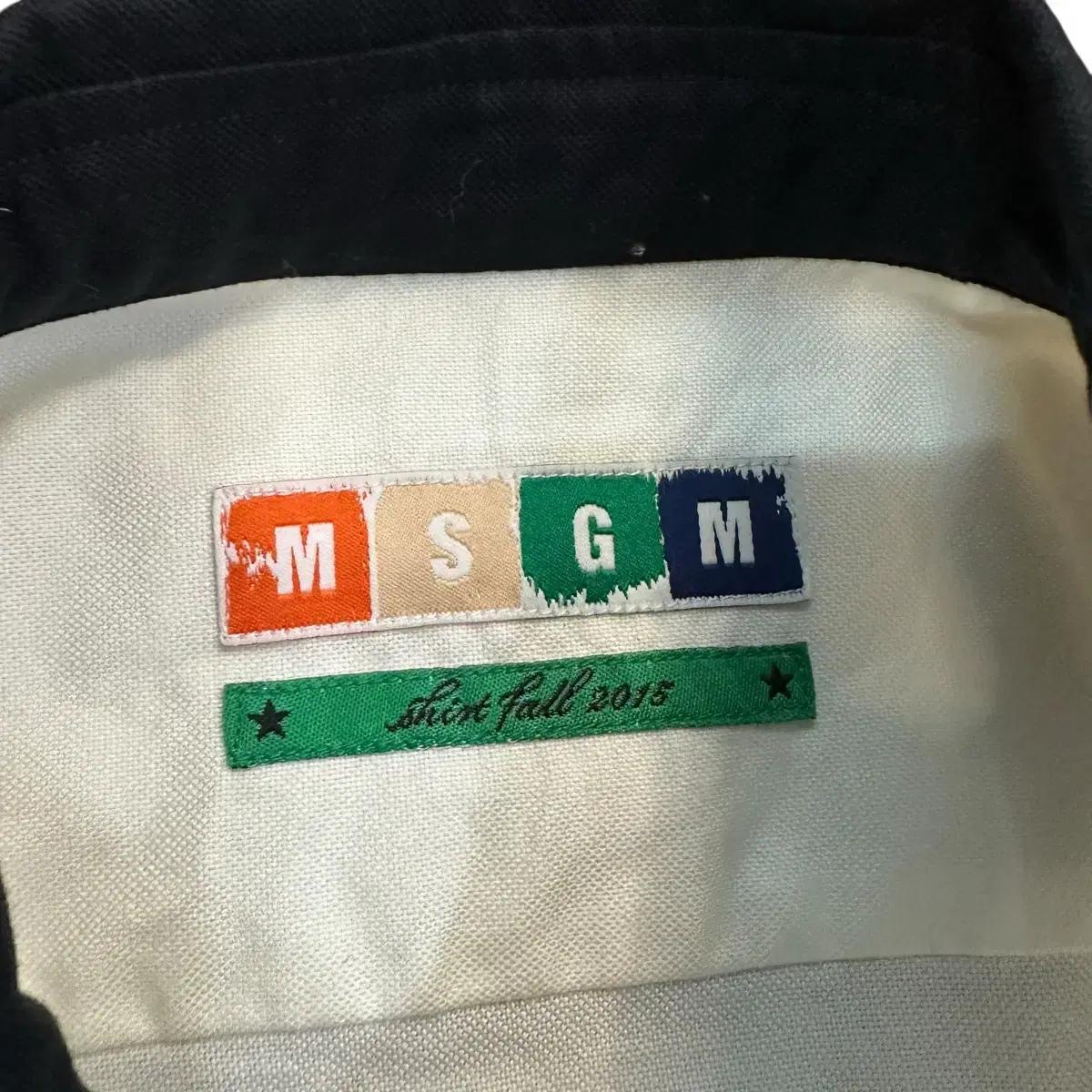 MSGM 화이트 블랙 웨스턴 셔츠 6