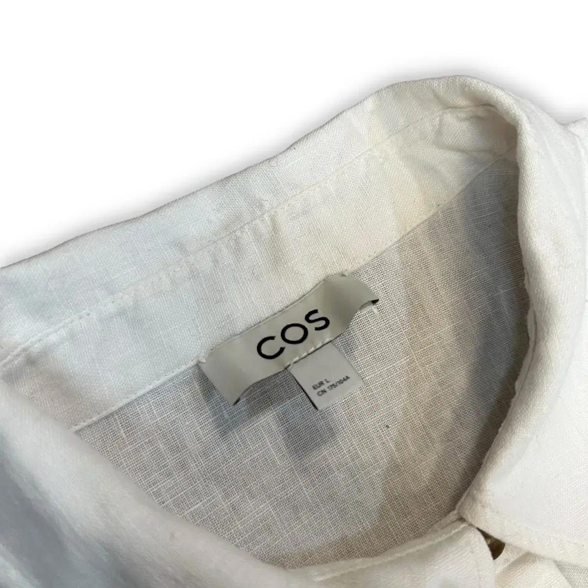 COS 코스 린넨 화이트 셔츠 원피스 5