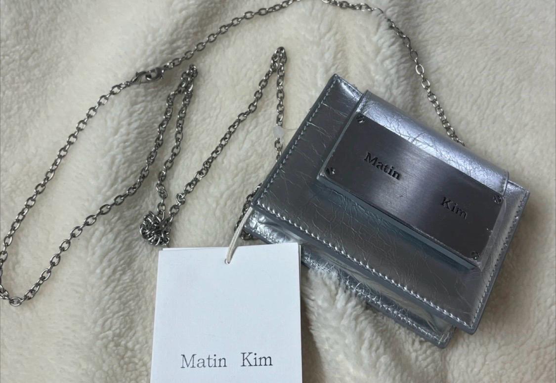 마뗑킴 아코디언 미니백 실버 / 미니백 겸 지갑 2