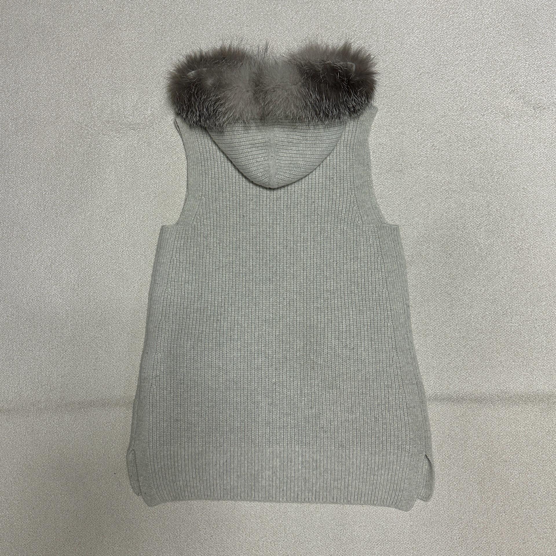 빈폴 레이디스 캐시미어 블렌드 퍼 트리밍 집업 베스트 3