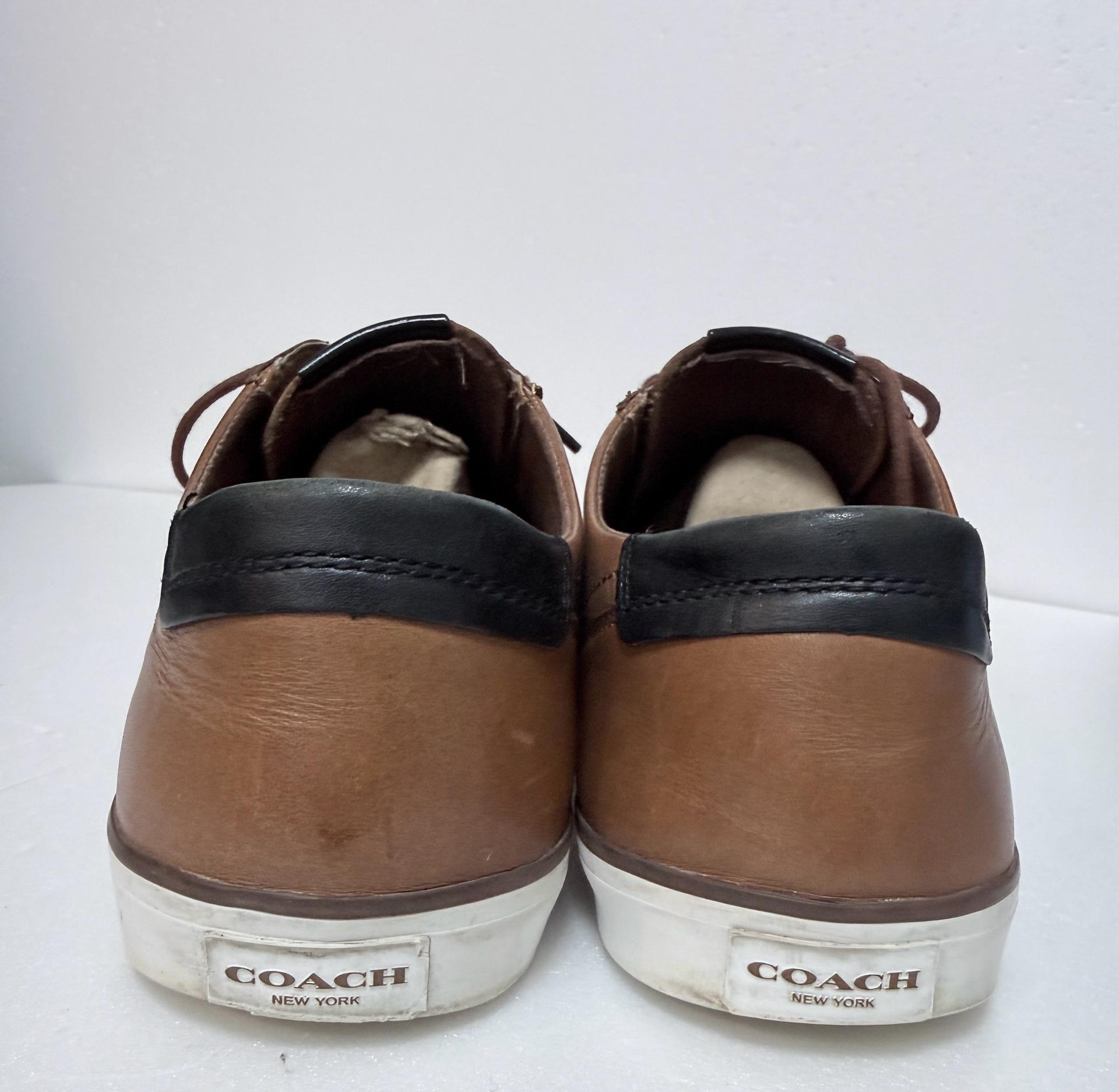 코치 COACH 가죽 스니커즈 브라운 280 6