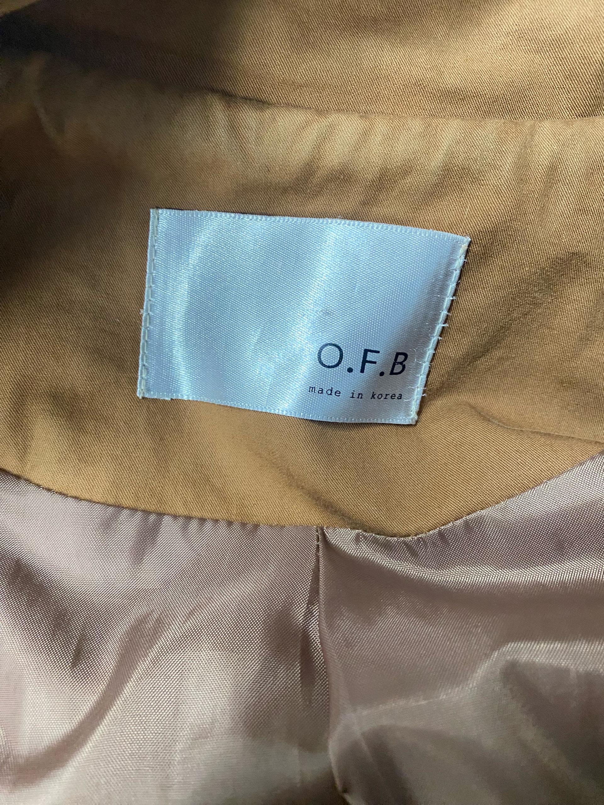O.F.B 오버핏 브라운 벨트 트렌치코트 여성용 8