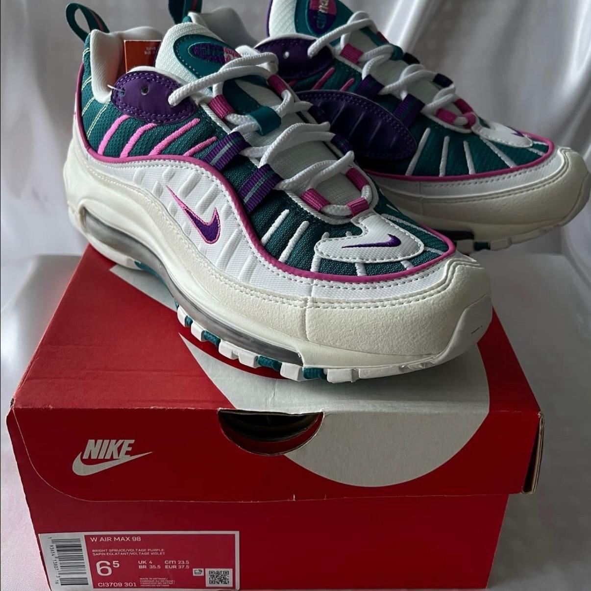[NIKE] 나이키 에어맥스 98 브라이트 스프루스 볼티지 퍼플 7