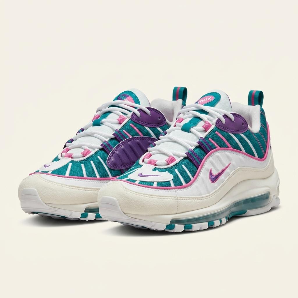 [NIKE] 나이키 에어맥스 98 브라이트 스프루스 볼티지 퍼플 1