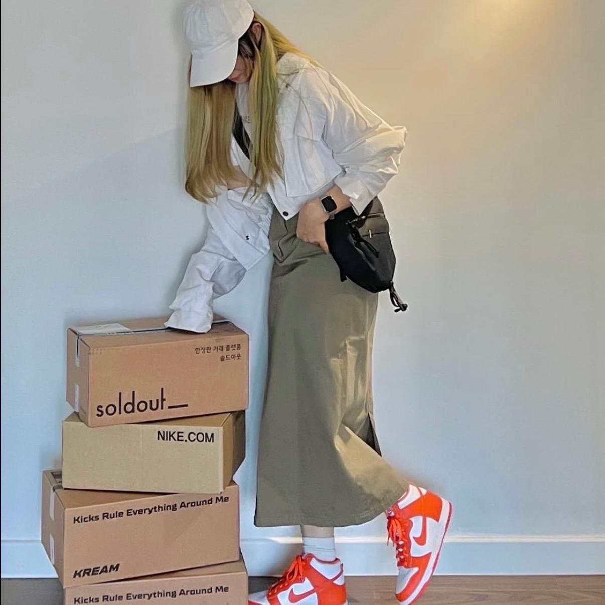 [NIKE] 나이키 덩크 하이 레트로 오렌지 블레이즈 DB2179-100 3