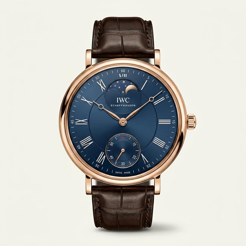 IWC 포르토피노 46미리 남자 금 시계 IW544808 빈티지 컬렉션 1