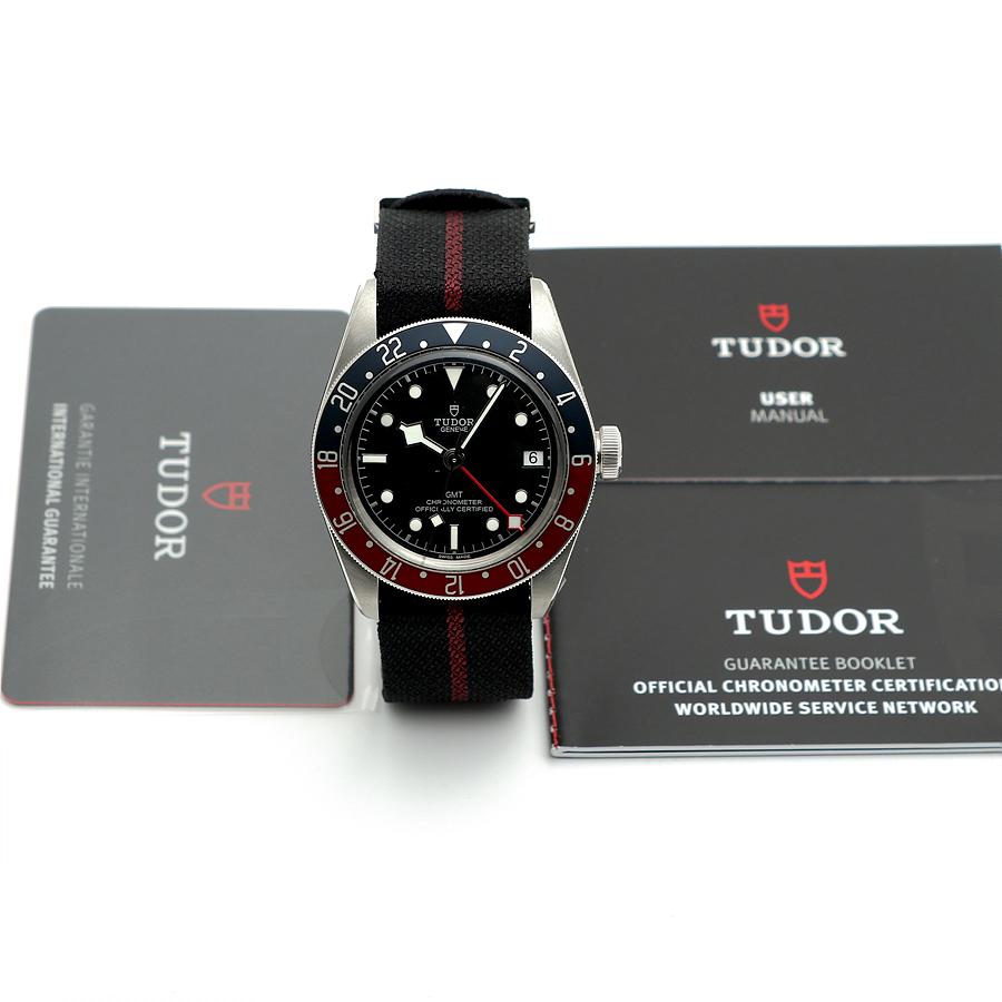 튜더 블랙베이 GMT 지엠티 블랙 41 미사용 79830RB 버건디 패브릭 남자 시계 7