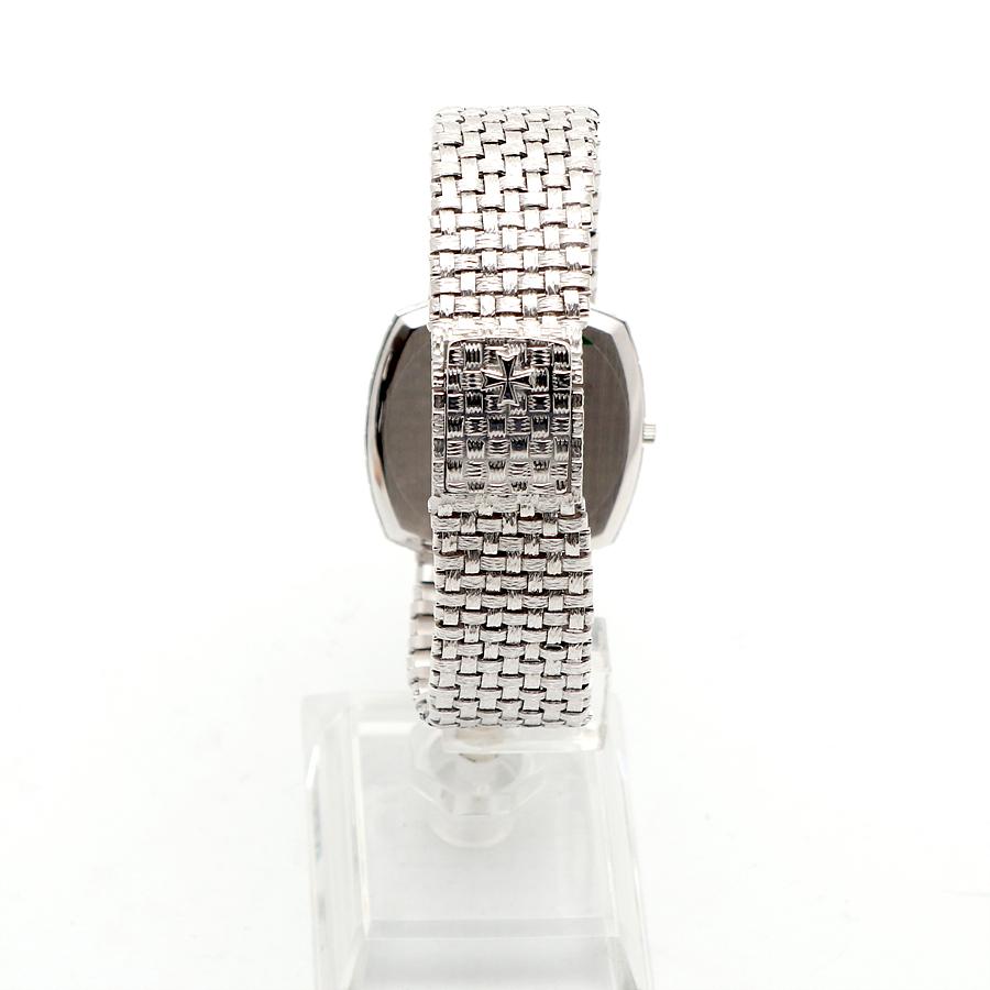 바쉐론 콘스탄틴 히스토릭 빈티지 7391 남자 화이트 골드 금 시계 32미리 우븐 메시 9