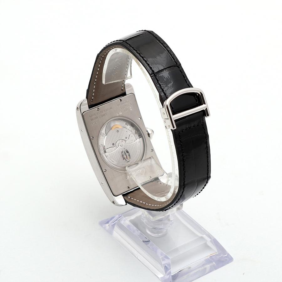 까르띠에 탱크 아메리칸 남자 XL 화이트 골드 금 시계 W2609956 52미리 8