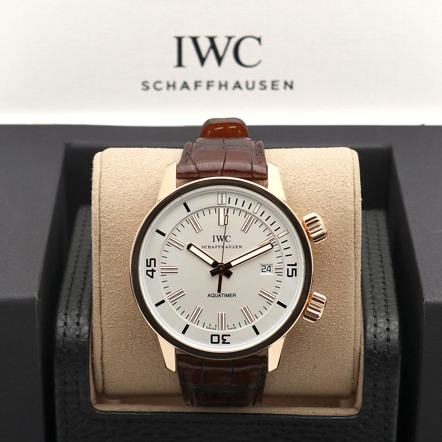 IWC 아쿠아타이머 빈티지 컬렉션 화이트 IW323103 로즈 골드 남자 금 시계 2