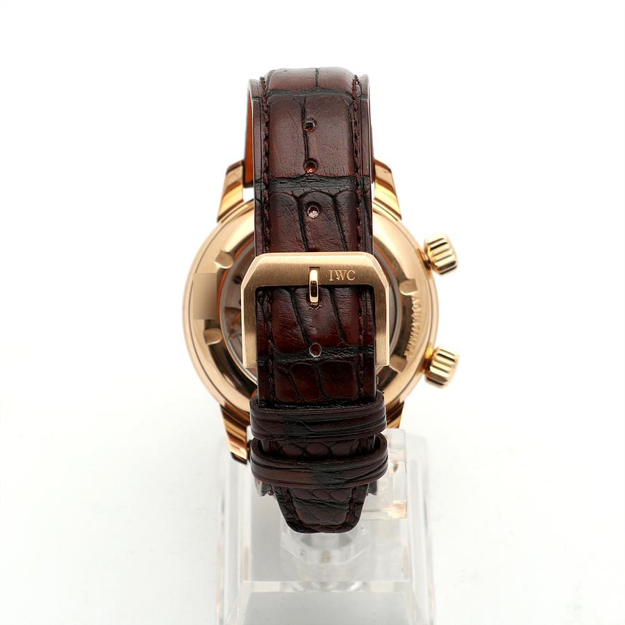 IWC 아쿠아타이머 빈티지 컬렉션 화이트 IW323103 로즈 골드 남자 금 시계 9