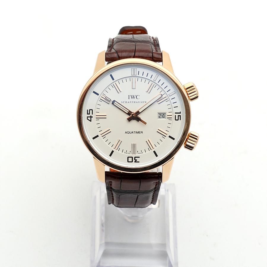 IWC 아쿠아타이머 빈티지 컬렉션 화이트 IW323103 로즈 골드 남자 금 시계 6