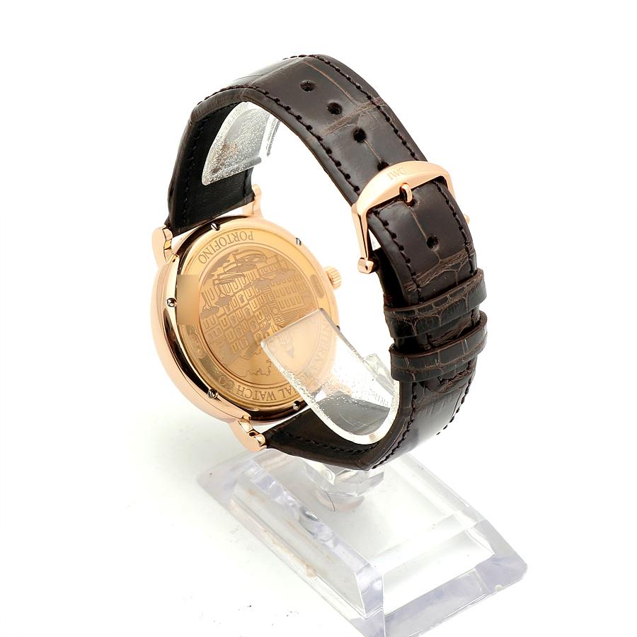 IWC 포르토피노 40 로즈 골드 슬레이트 블랙 다이얼 오토매틱 IW356511 남자 금 10
