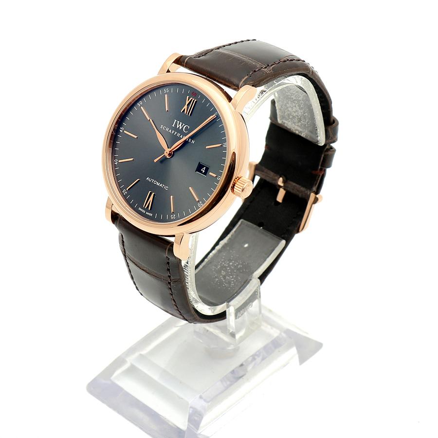 IWC 포르토피노 40 로즈 골드 슬레이트 블랙 다이얼 오토매틱 IW356511 남자 금 9