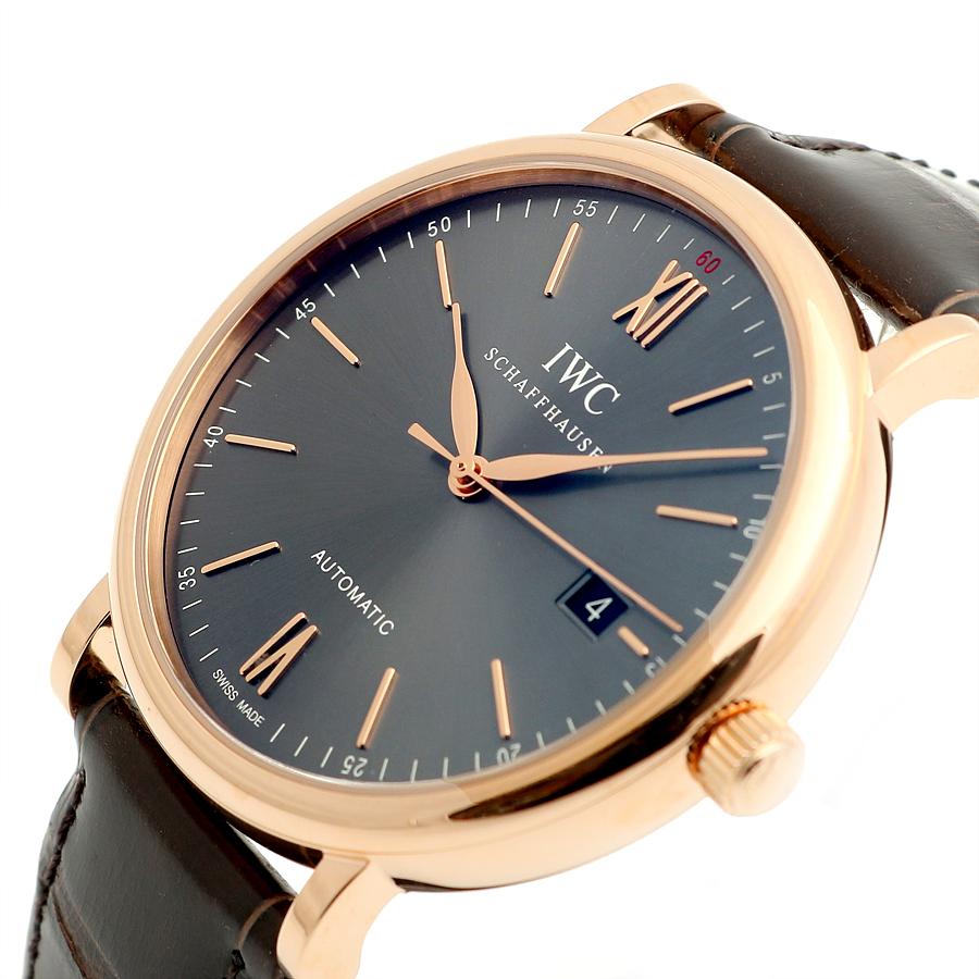IWC 포르토피노 40 로즈 골드 슬레이트 블랙 다이얼 오토매틱 IW356511 남자 금 3