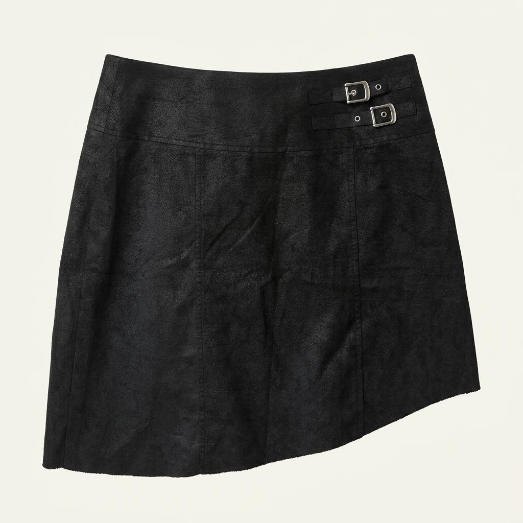 커렌트 빈티지 크랙 버클 스커트 1
