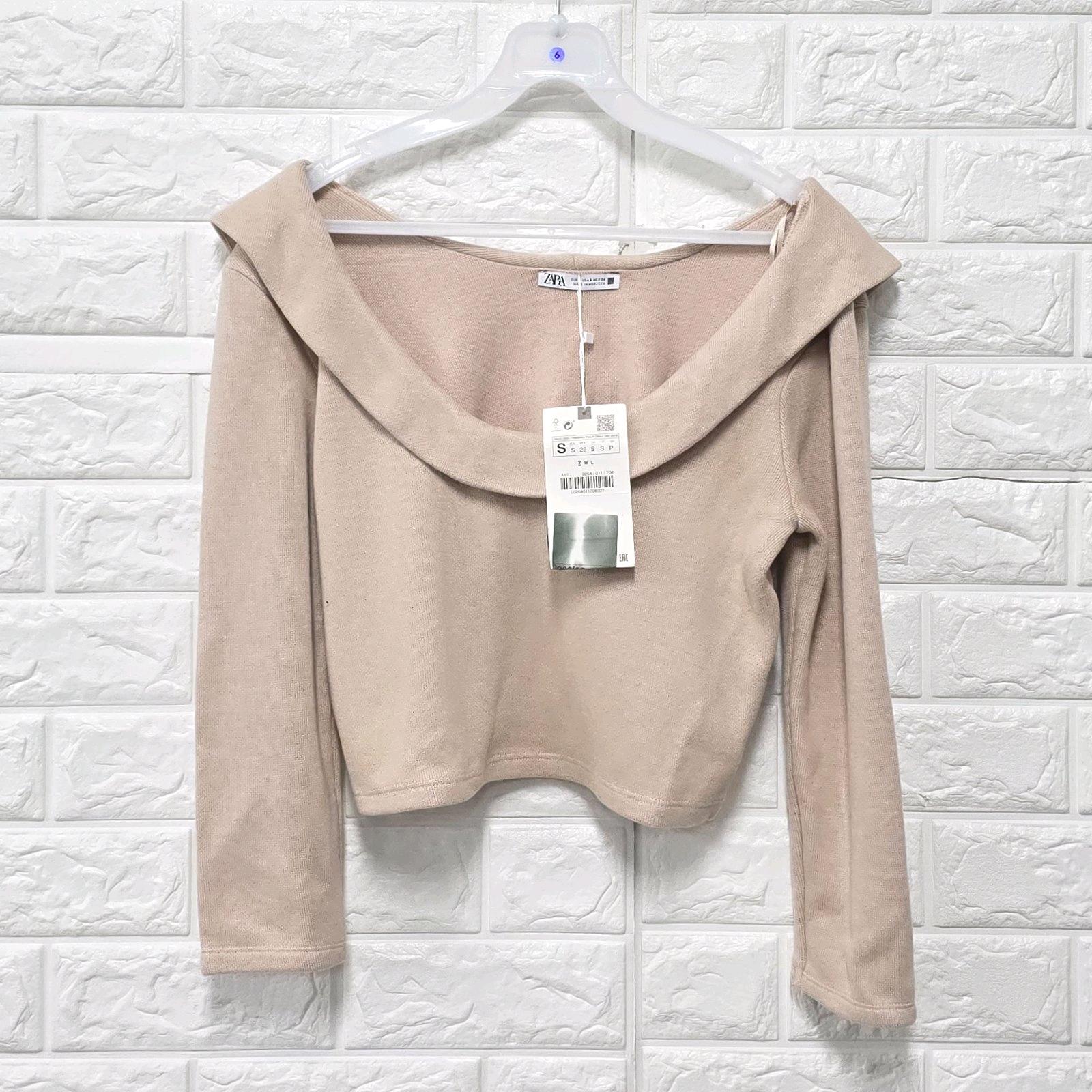 S 자라 ZARA 오프숄더 크롭티(새상품) C228 5
